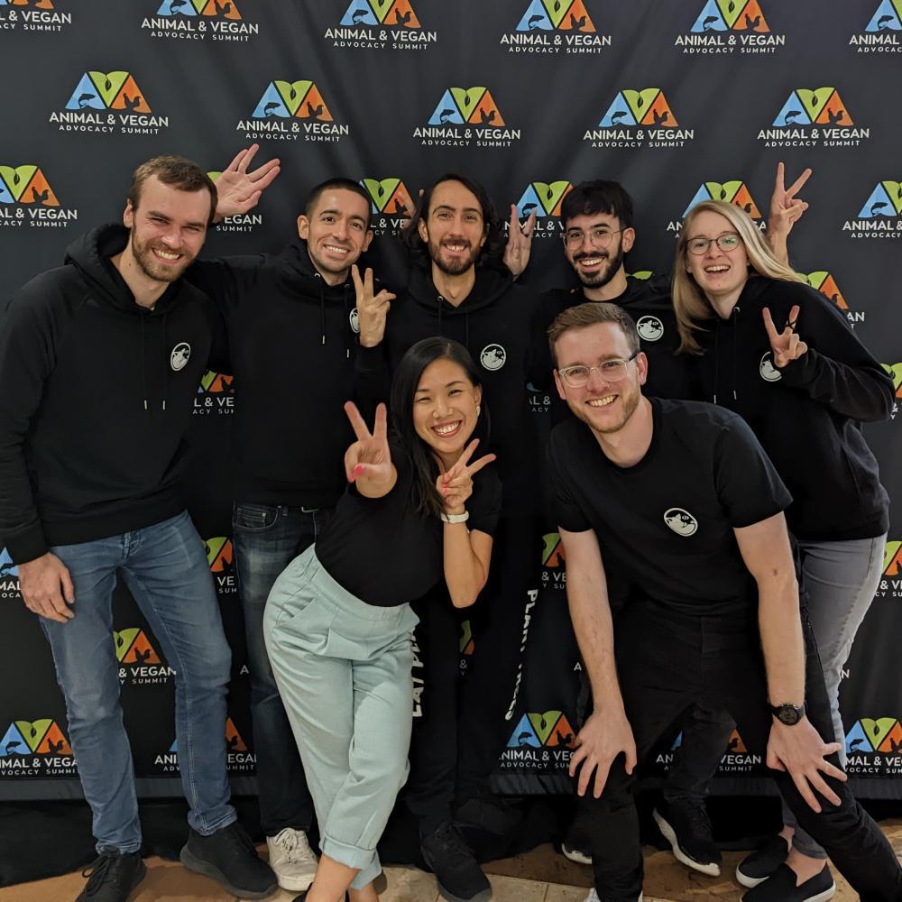 Vegan Hacktivists team at the Animal & Vegan Advocacy Summit