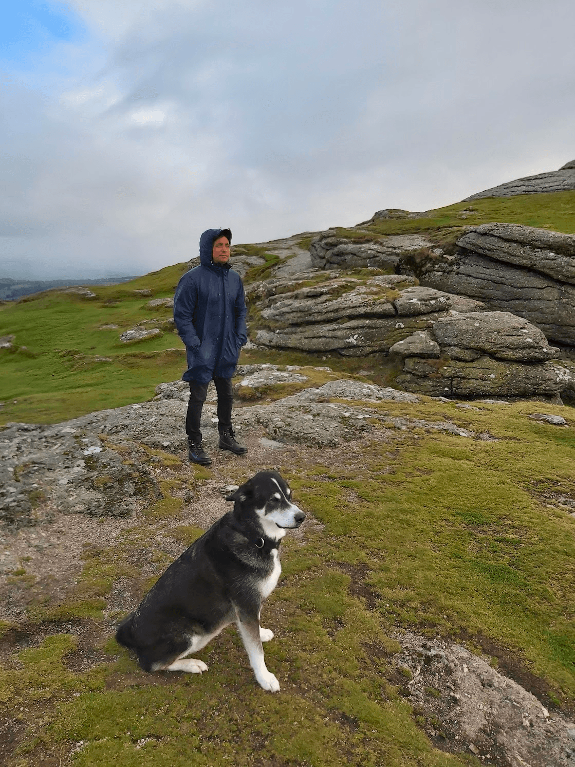 Vik and Bella in beautiful Dartmoor